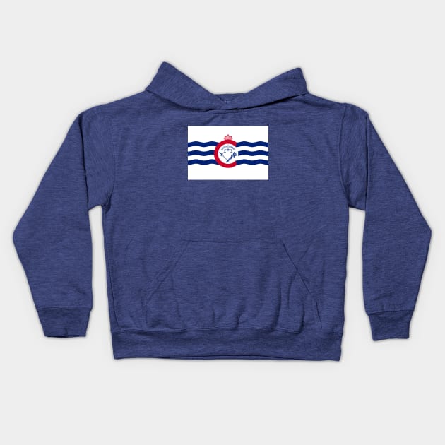 Flag of Cincinnati Kids Hoodie by brigadeiro